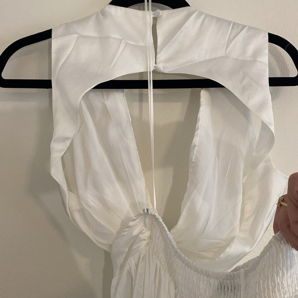 NWT All About May Elle Maxi Dress White Bridal Cutout Open Back size US4 - Picture 10 of 11